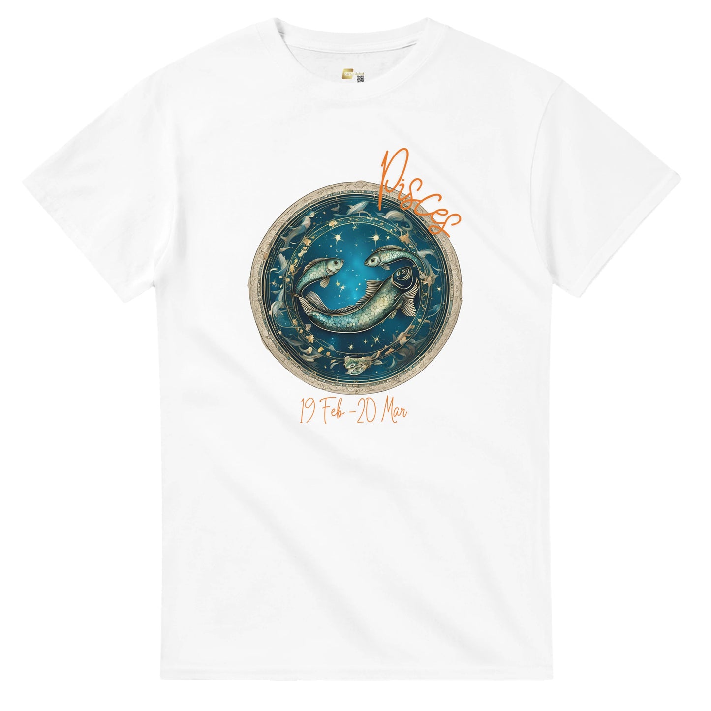 heavyweight crewneck t-shirt Astrology pisces fish personalized