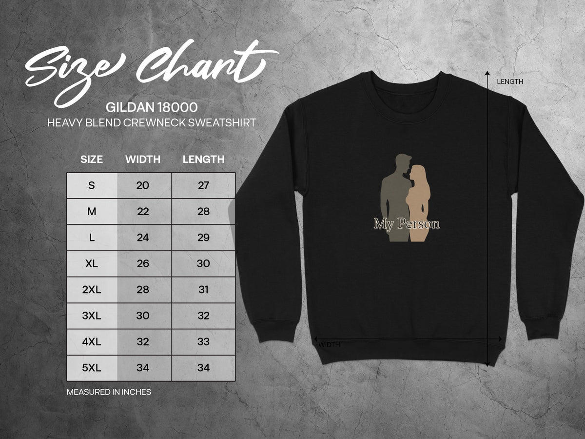 My Person Graphic Heavy Blend Crewneck Sweatshirt