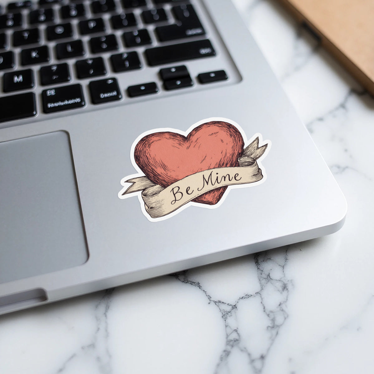 Be Mine Heart Sticker for Laptop or Notebook Decoration