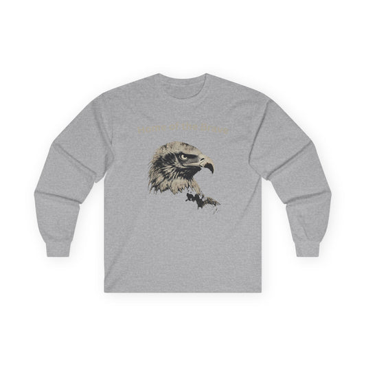 Home of the Brave text on a Long-Sleeve Tee