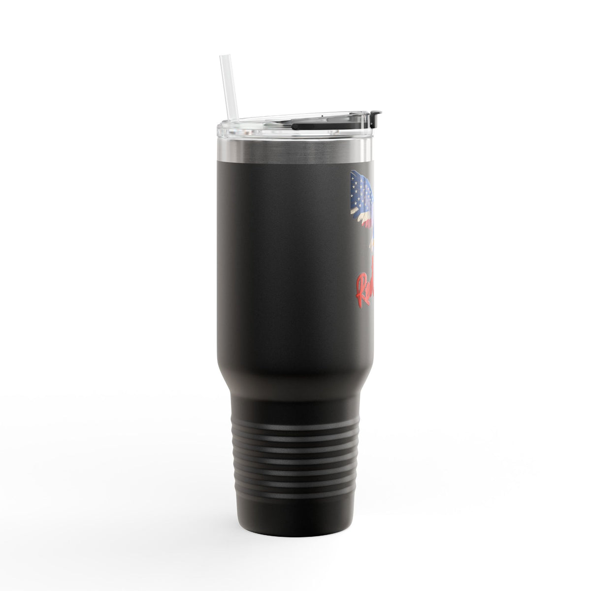 Red White & Badass Patriotic Eagle on a 40oz tumbler