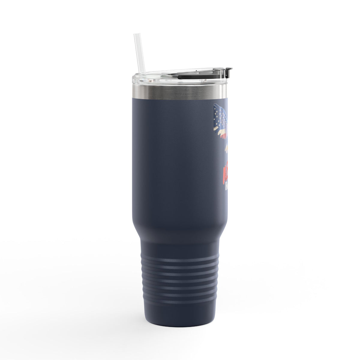 Never Forget Patriotic Eagle on a 40oz tumbler