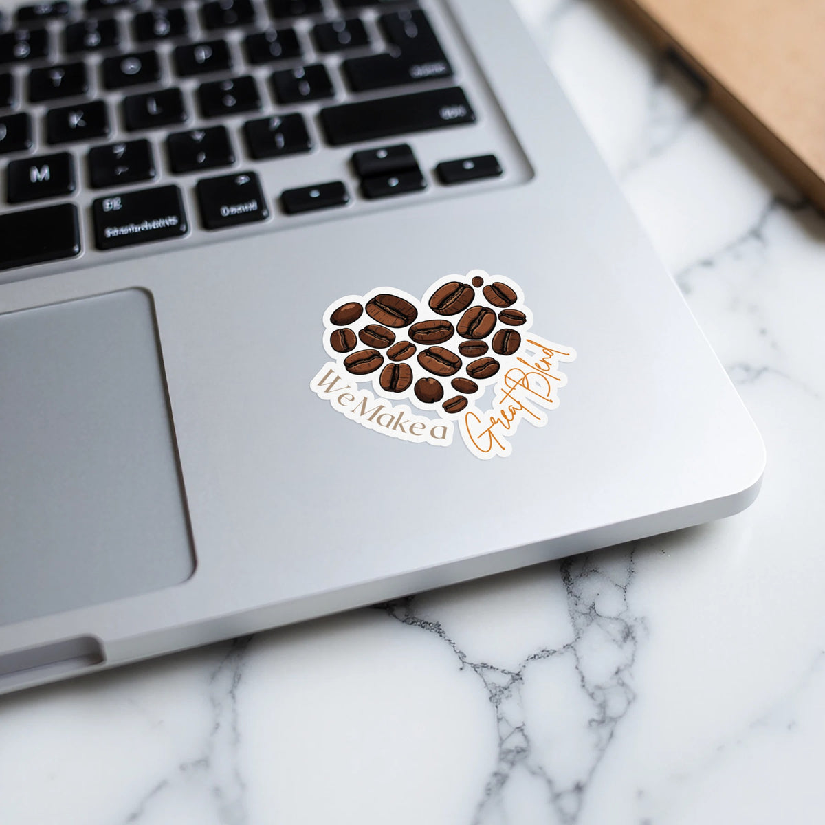 We Make a Great Blend phrase on a Kiss-Cut Stickers