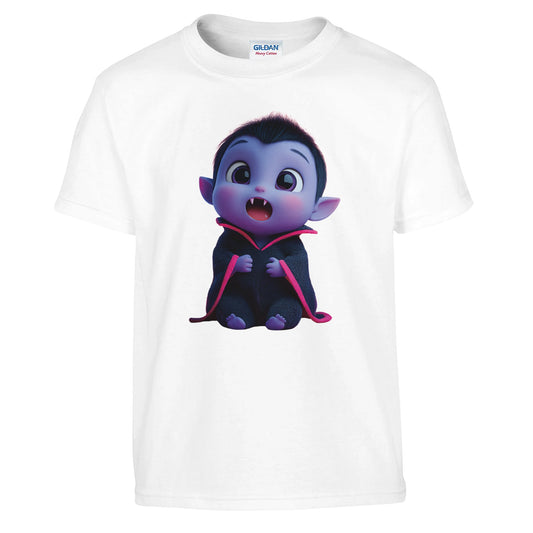 Charming Baby Vampire on a kids Heavyweight T-shirt