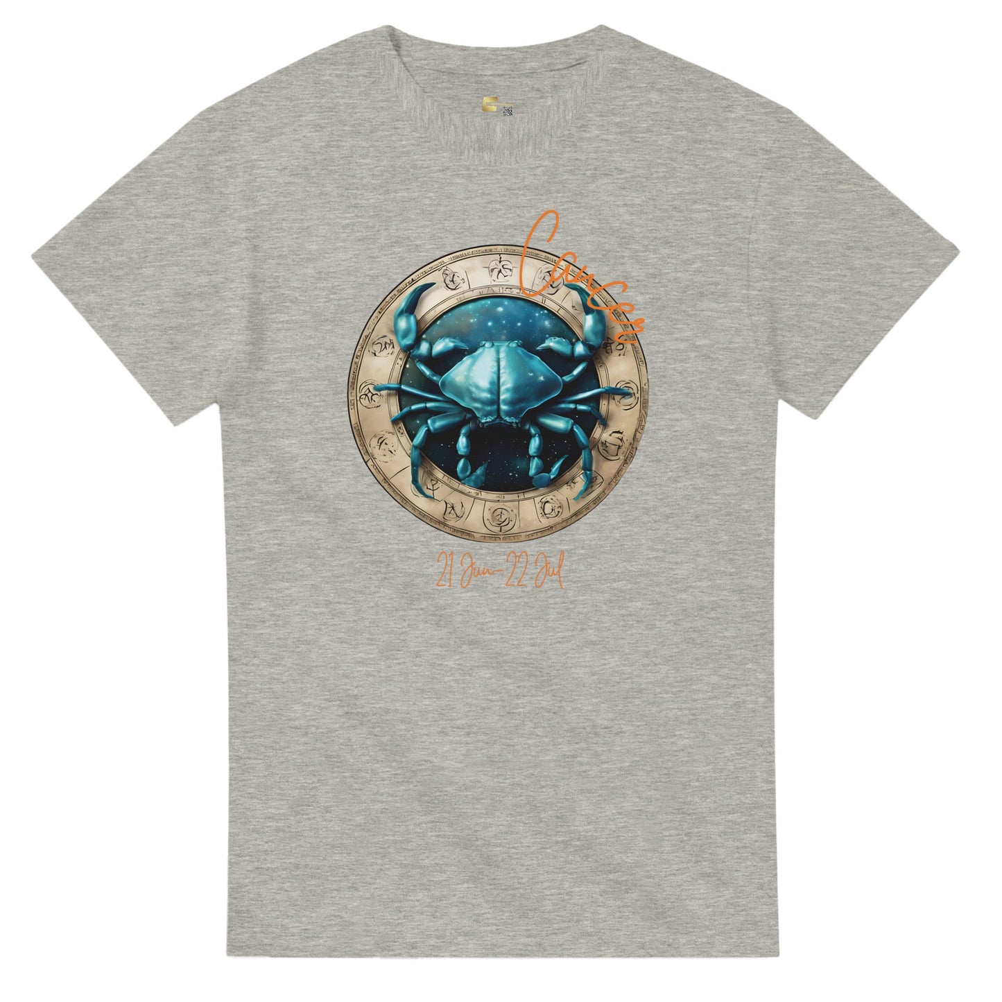 heavyweight crewneck t-shirt Astrology cancer crab personalized