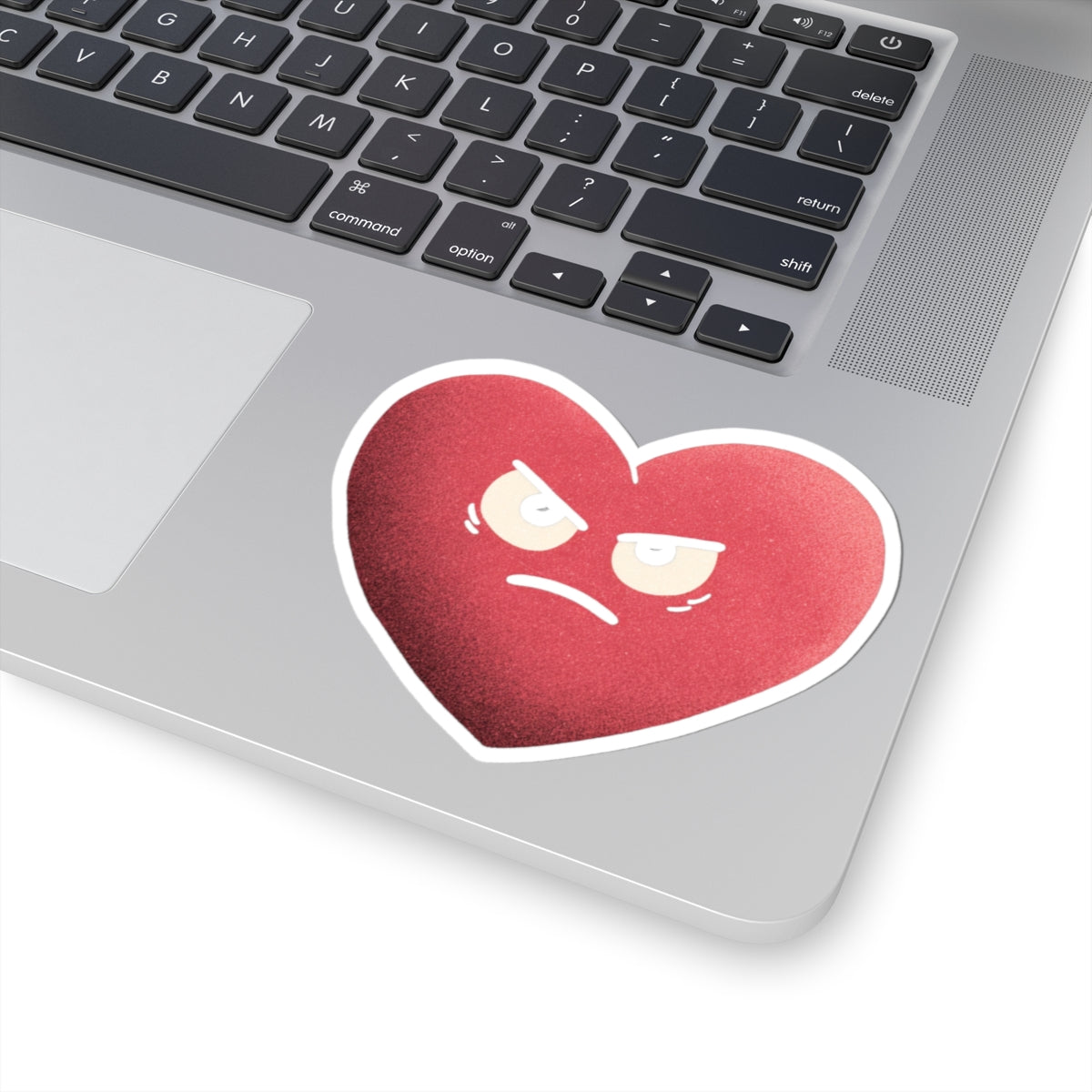 Angry Heart Emoji Sticker for Laptops and Notebooks