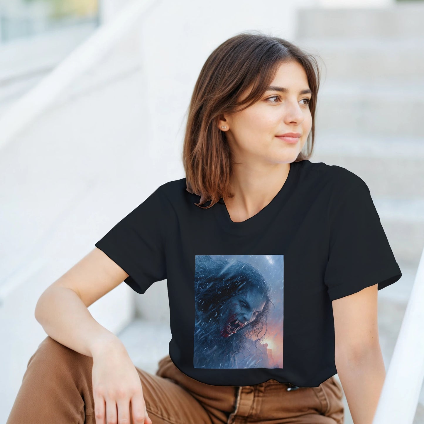 Cute Lil' Vampire on a Heavyweight T-shirt