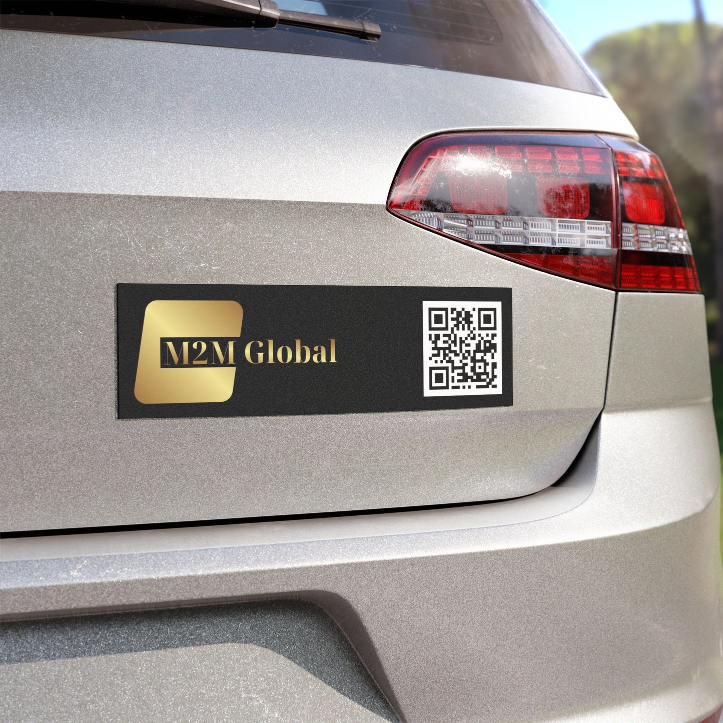 M2M Global, LLC QR code on Car Magnet