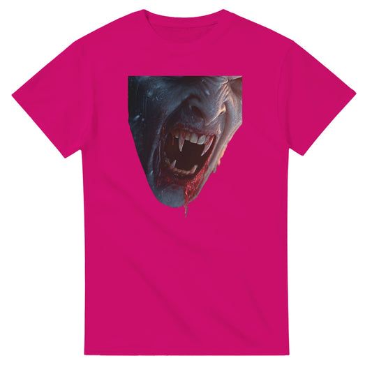 Vampire Fangs on a Heavyweight T-shirt