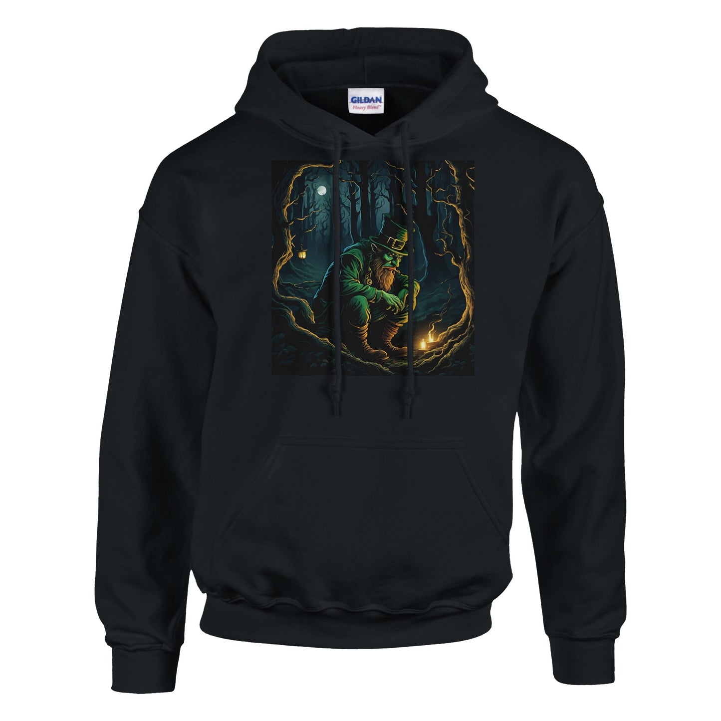 classic unisex pullover hoodie Fantasy Art leprechaun mischievous personalized