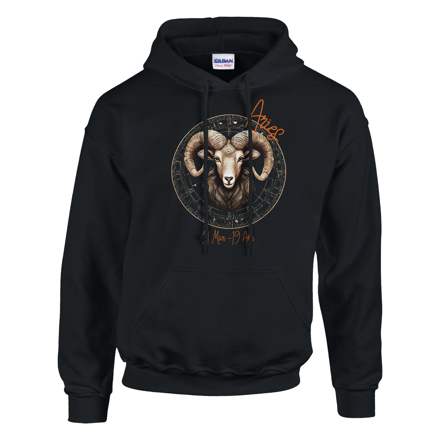 classic unisex pullover hoodie Astrology Aries fiery personalized