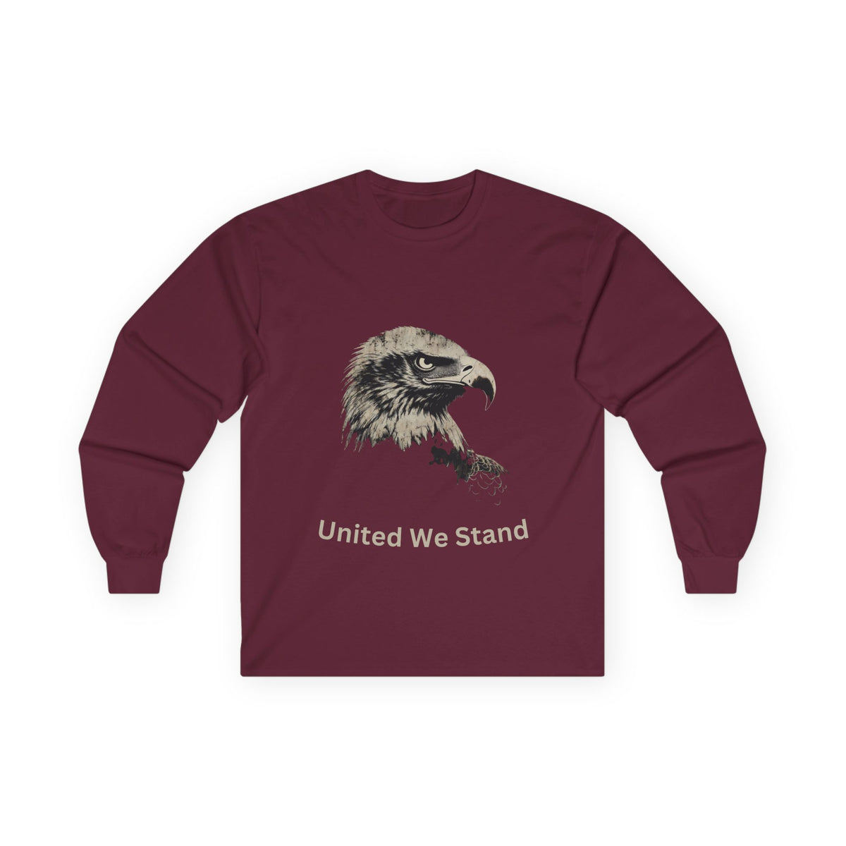 United We Stand text on a Long-Sleeve Tee