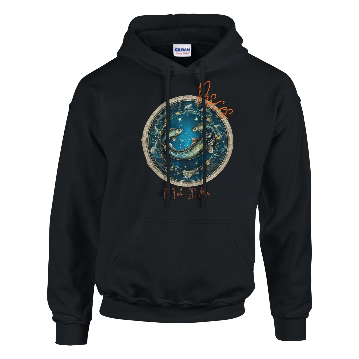 classic unisex pullover hoodie Astrology pisces fish personalized