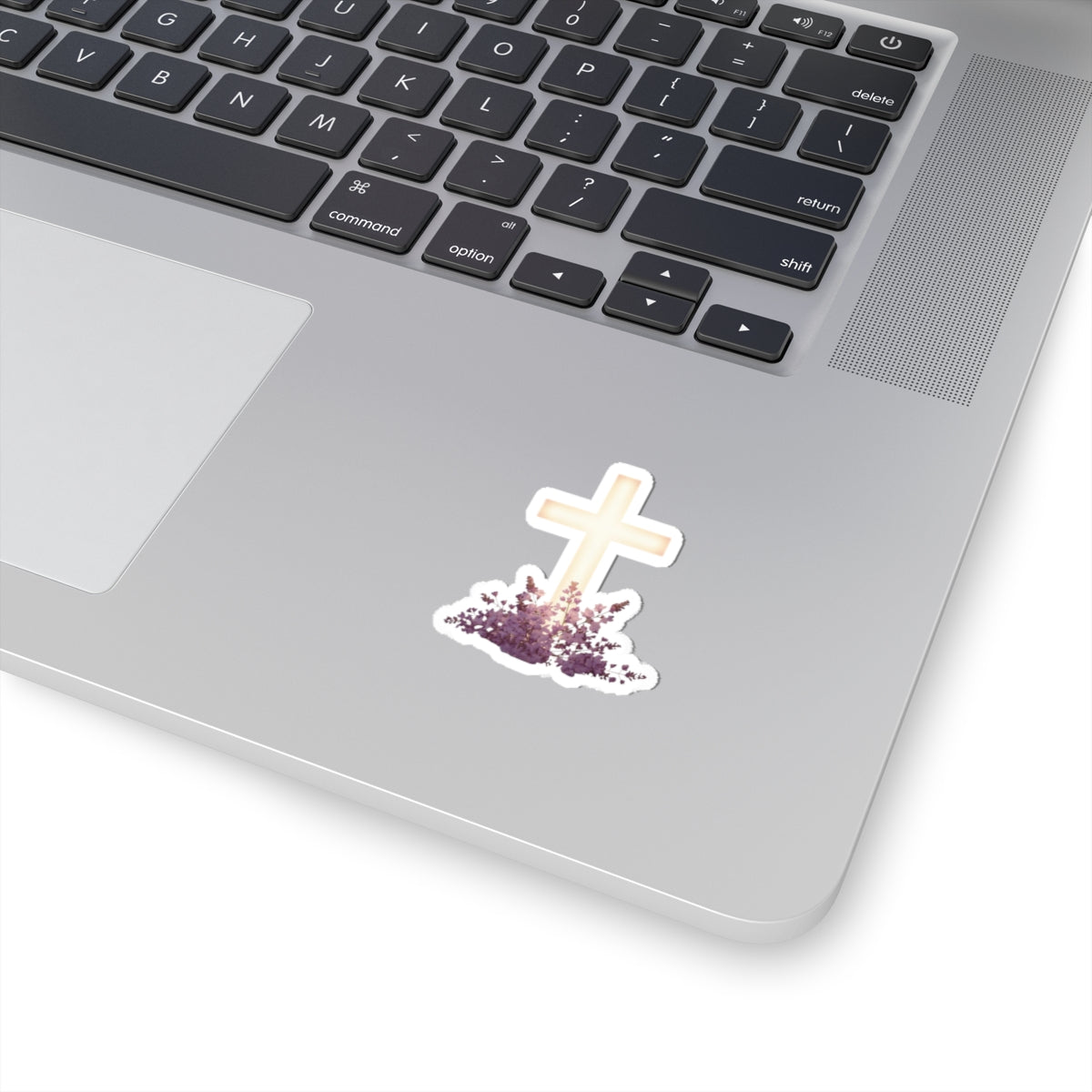 Luminous Cross Purple Foliage Spiritual Symbol product type