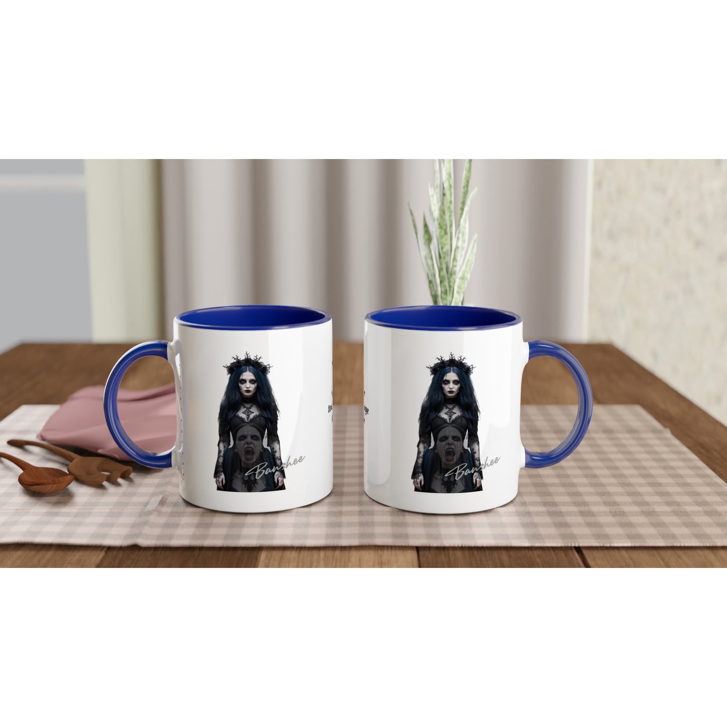 11oz ceramic mug with color inside banshee wail personalized