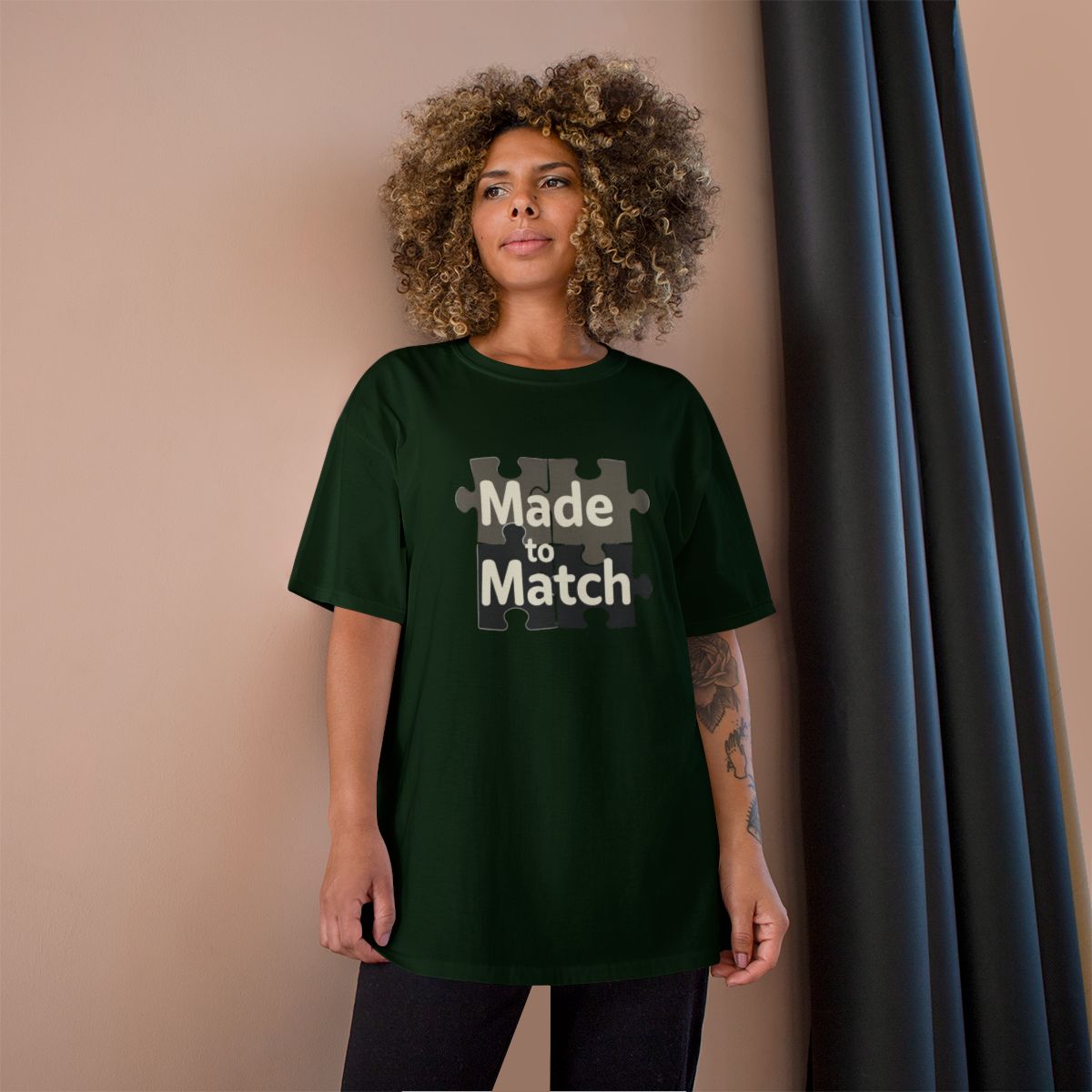 Made to Match Puzzle Piece Graphic Shirt