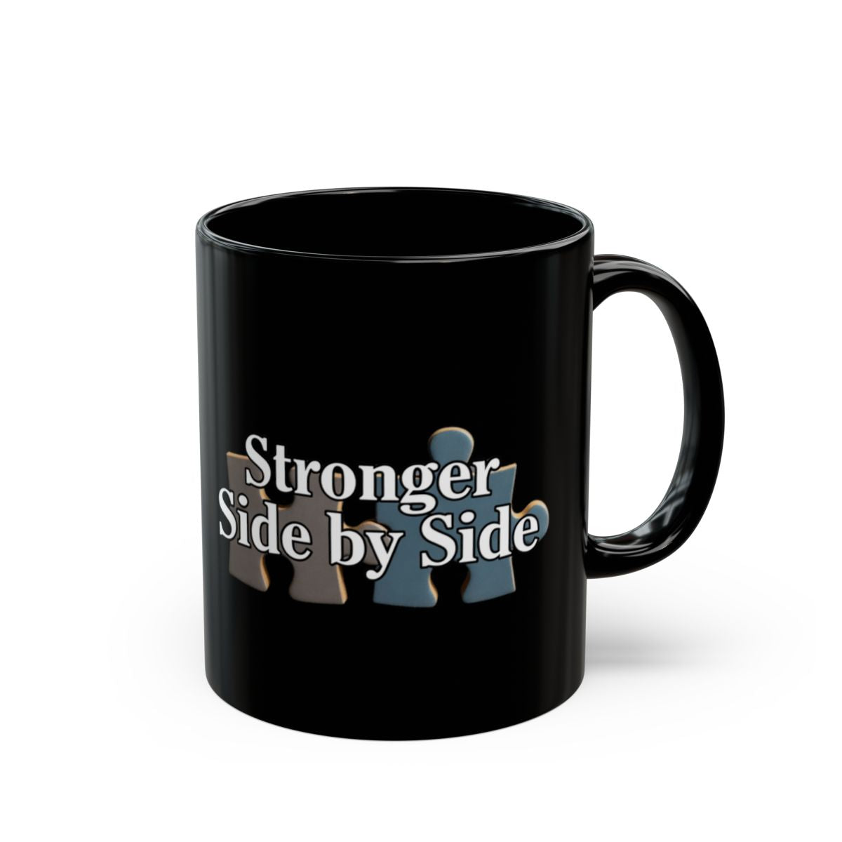Stronger Side by Side Jigsaw Puzzle Mug Inspirational