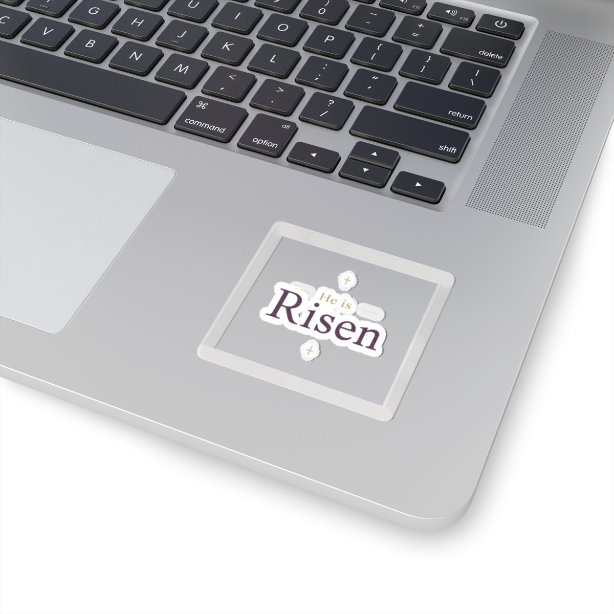 He is Risen Christian Cross Decal sticker product type