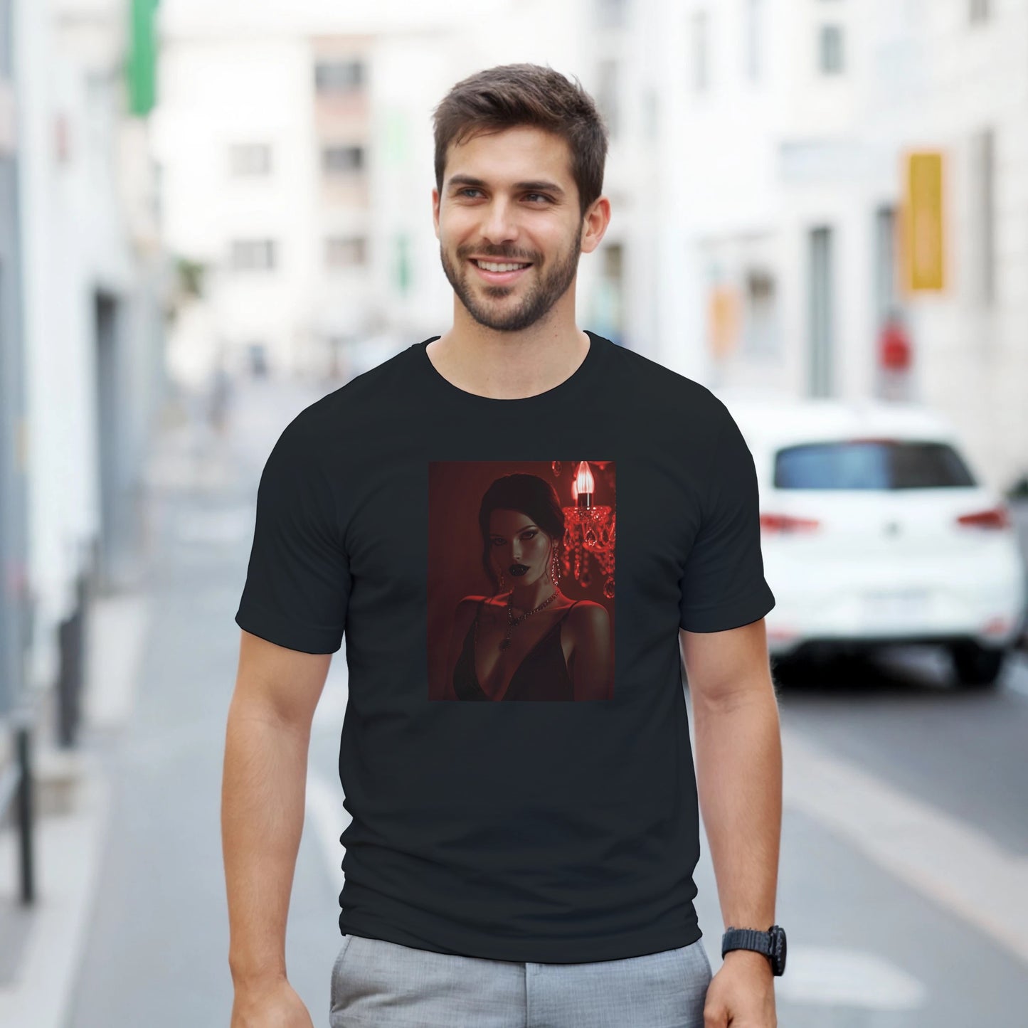 Cute Lil' Vampire on a Heavyweight T-shirt