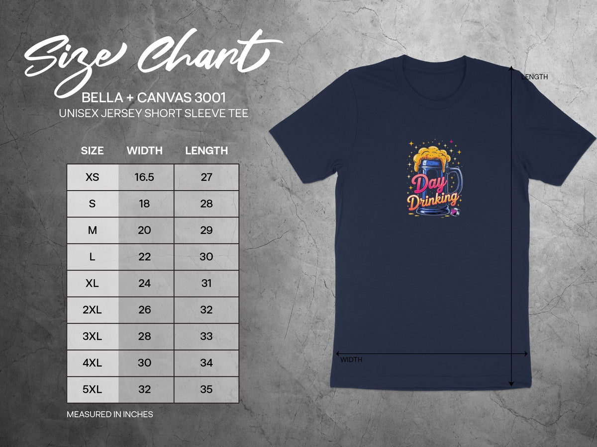 Day Drinking Bella Canvas 3001 Unisex Jersey Short Sleeve Tee