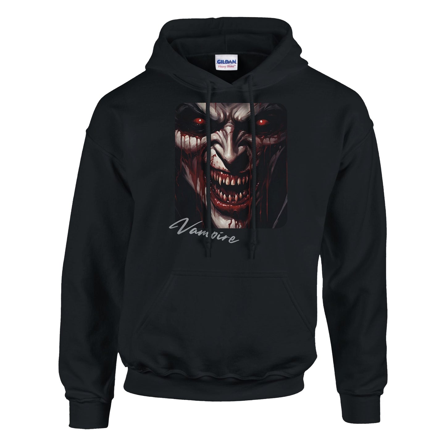 Vampire Snarl on a Classic pullover Hoodie