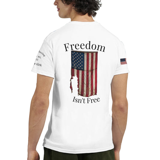 Charlie Kirk 'Lifted to Heaven' on a Heavyweight T-Shirt