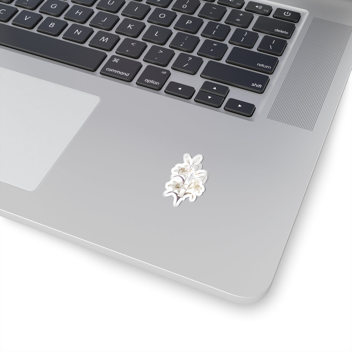 Delicate White Lily Flower Bouquet Aesthetic Decal product type