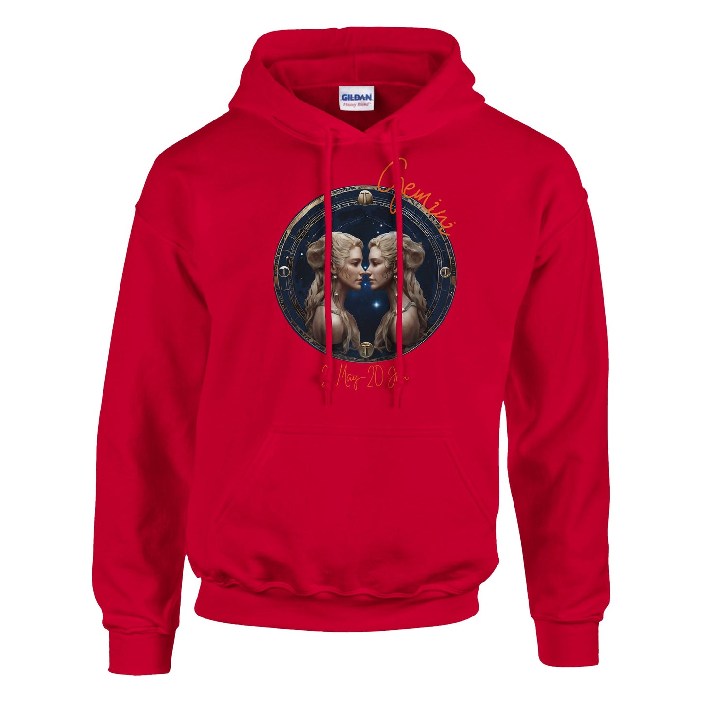 classic unisex pullover hoodie Astrology Gemini twins personalized