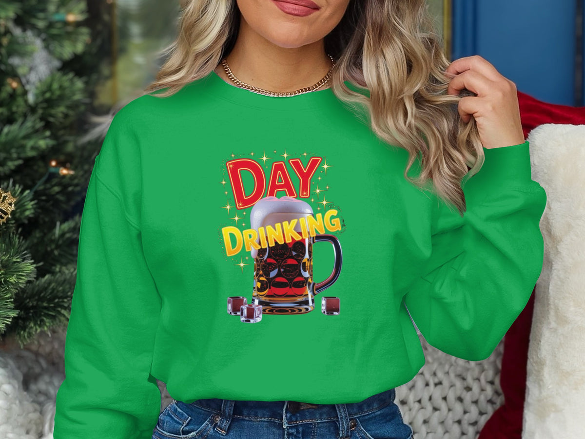 Green Funny DAY DRINKING Beer Mug Graphic Product Type
Day Drinking
Beer Mug Graphic
Funny Apparel
St Patricks Day
Green Clothing
Alcohol Theme
Party Design
Drinking Humor
Casual Wear
Beer Lover
Novelty Item
Holiday Spirit
Festive Design
Irish Inspired
Green Outfit
Beverage Design
Celebration Fun
Happy Hour
Pub Life
Graphic Print