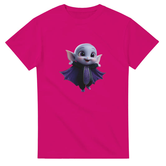 Charming Lil' Caped Vampire on a Heavyweight T-shirt