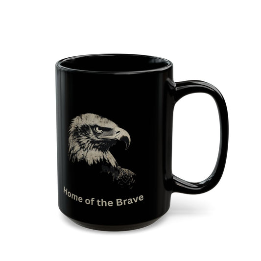 Bald Eagle Home of the Brave Coffee Mug
