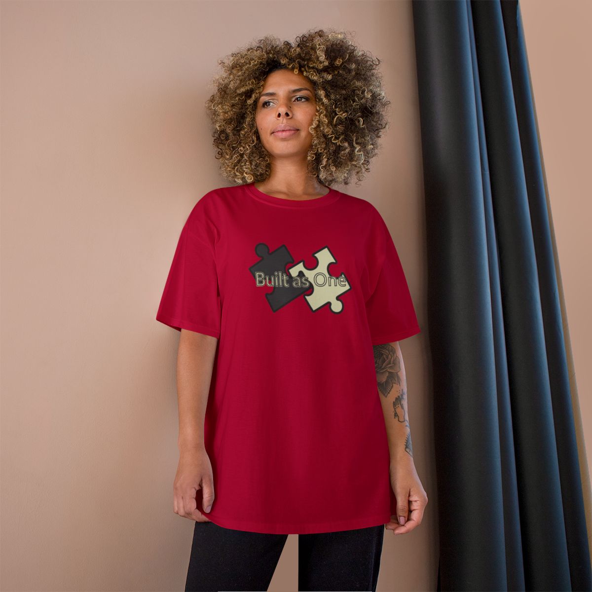 Built as One Puzzle Pieces Graphic T-Shirt