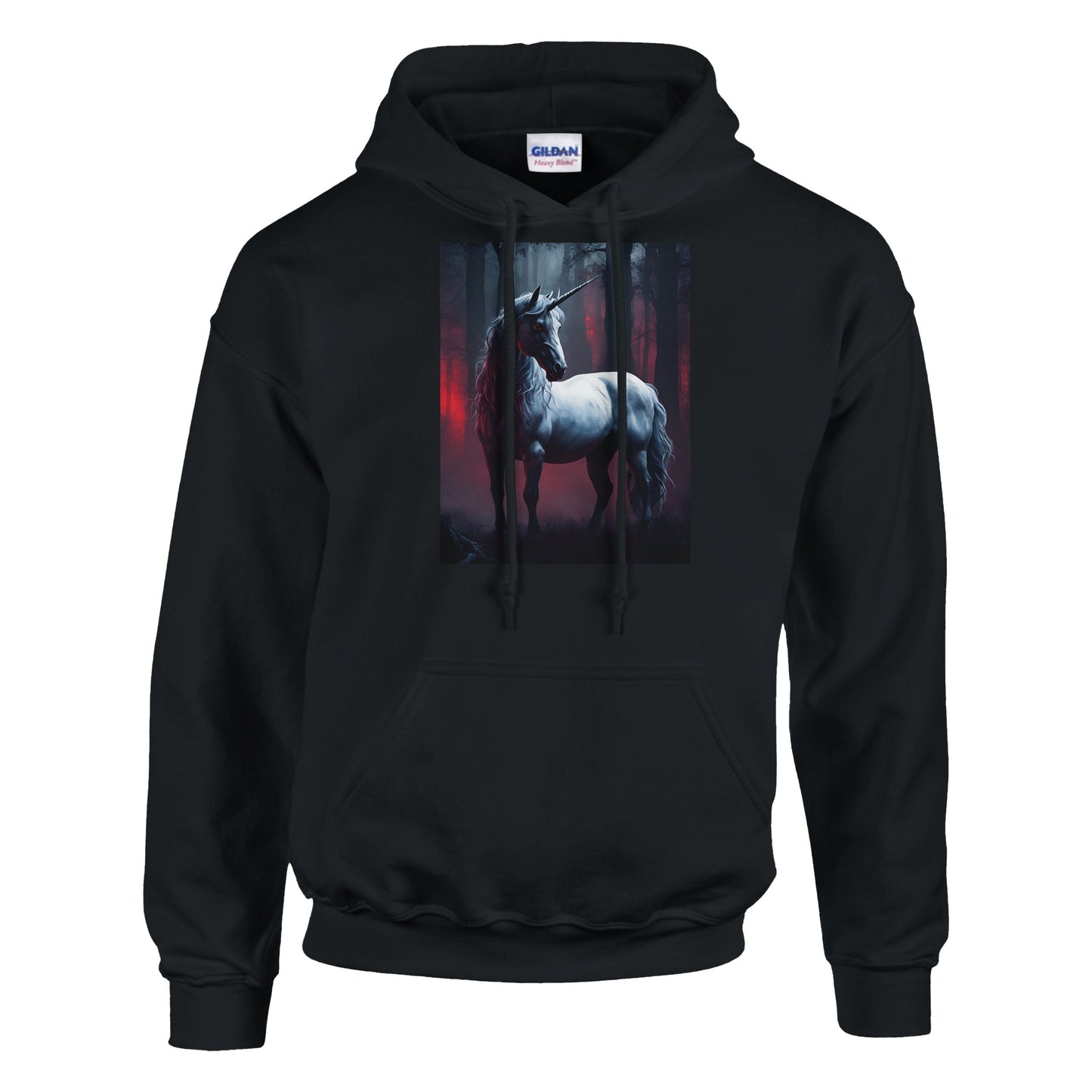 classic unisex pullover hoodie Fantasy Art unicorn majestic personalized