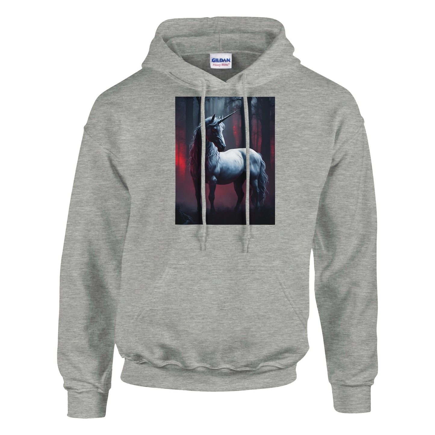 classic unisex pullover hoodie Fantasy Art unicorn majestic personalized