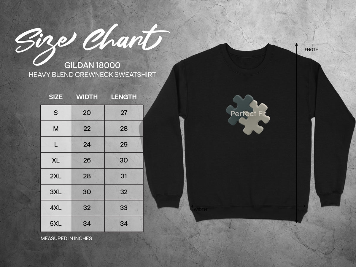 Perfect Fit Puzzle Piece Crewneck Sweatshirt