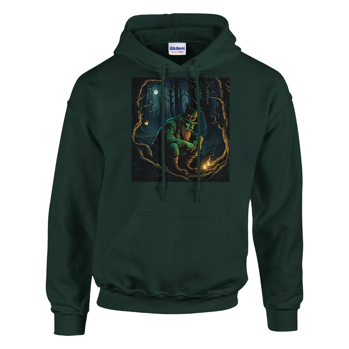classic unisex pullover hoodie Fantasy Art leprechaun mischievous personalized