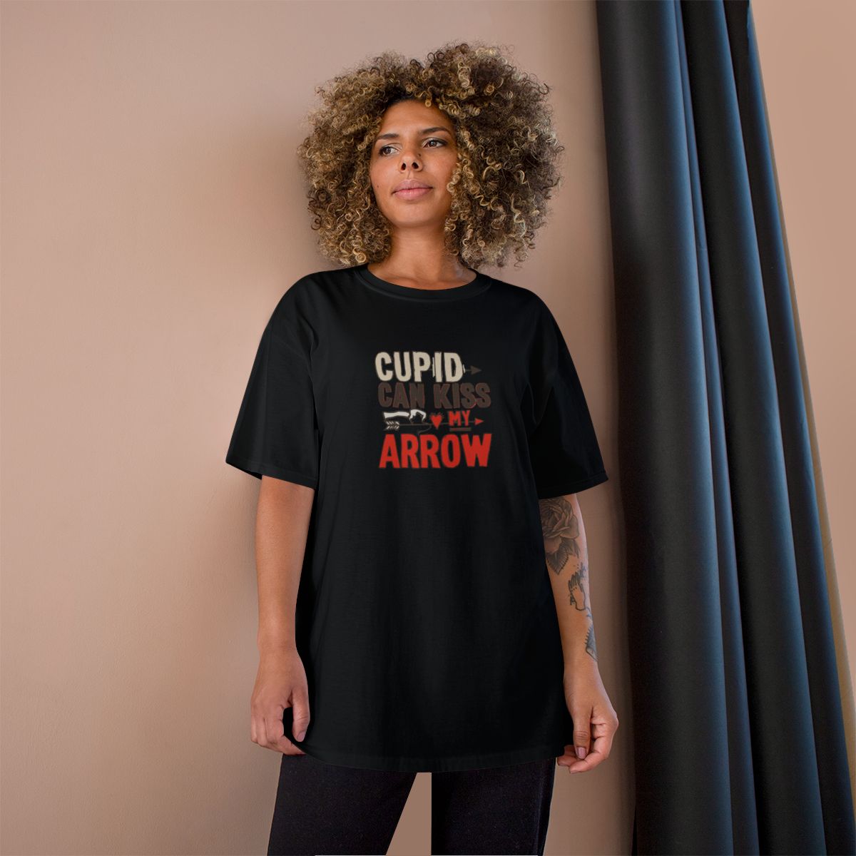 Cupid Can Kiss My Arrow Graphic T-shirt