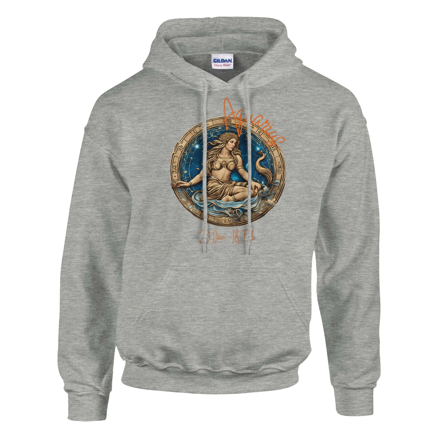 classic unisex pullover hoodie Astrology Aquarius vision personalized