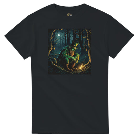 Mischievous Leprechaun on a Heavyweight crewneck T-Shirt