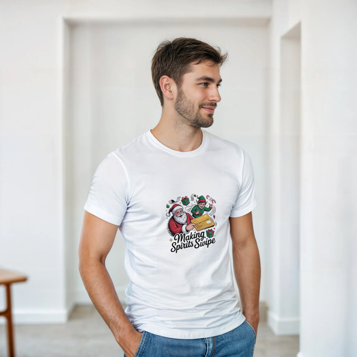 Making Spirits Swipe heavyweight t-shirt mockup