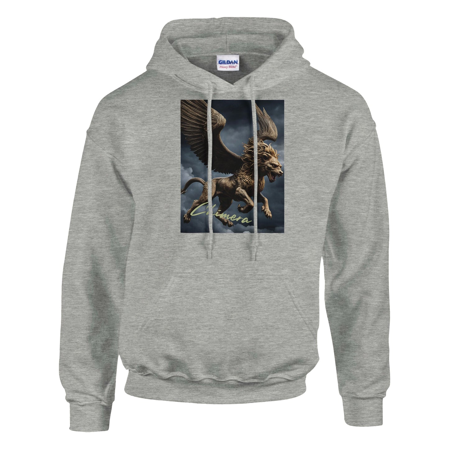classic unisex pullover hoodie Fantasy Art chimera golden personalized