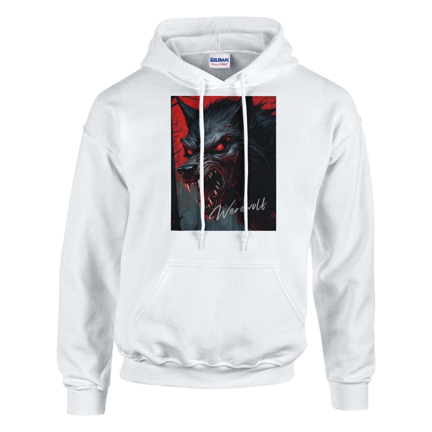 classic unisex pullover hoodie werewolf snarl personalized