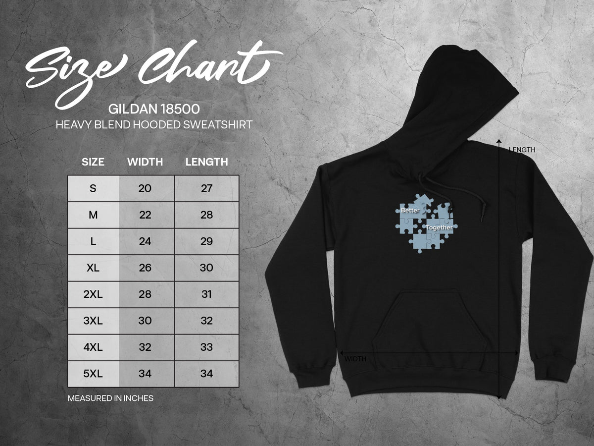 Better Together Puzzle Graphic Hooded Sweatshirt