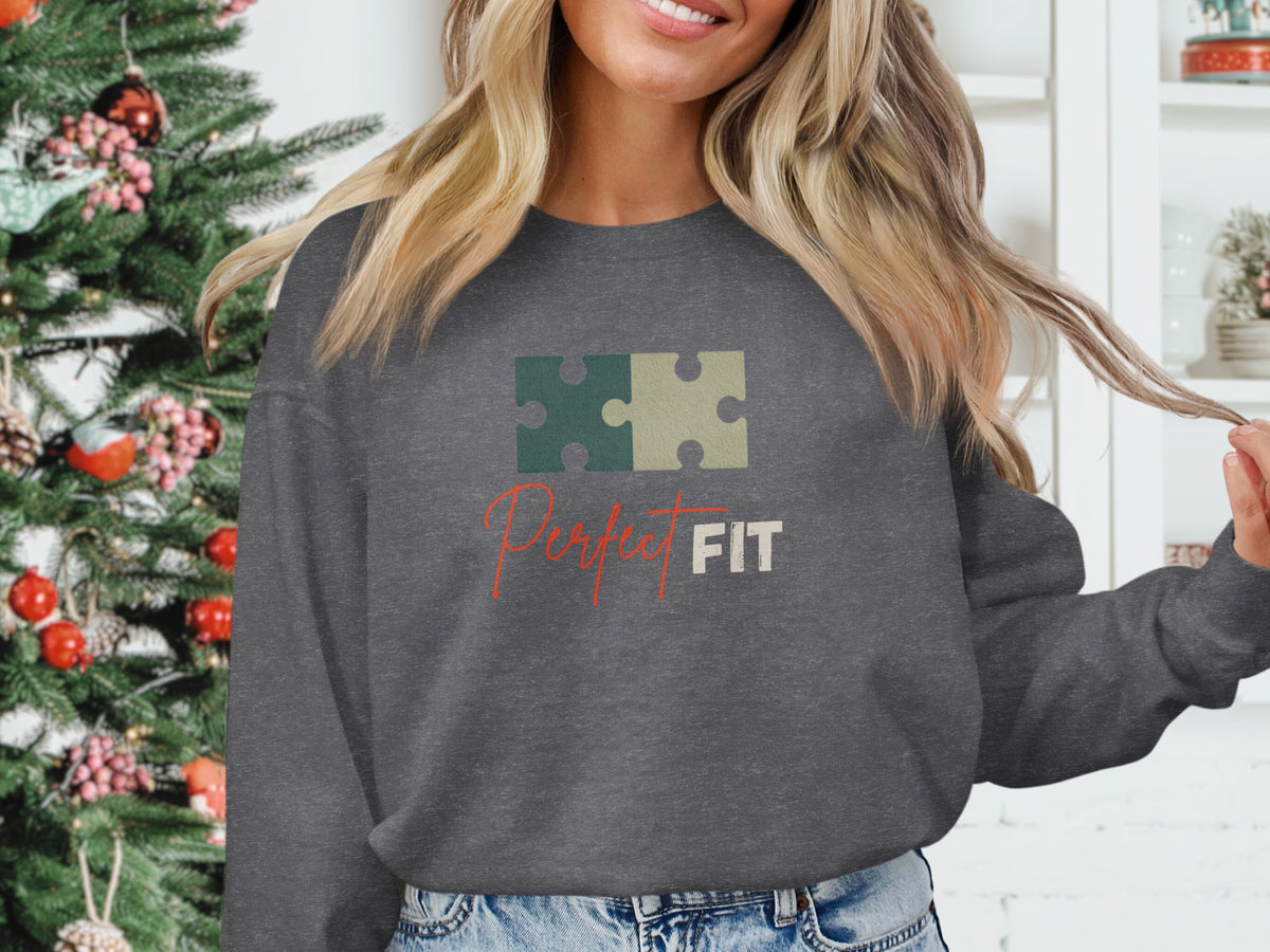 Perfect Fit Puzzle Design Cozy Sweatshirt Product