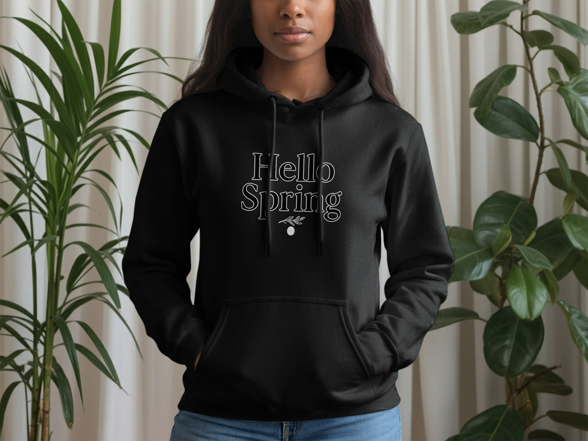 Hello Spring Hoodie Perfect for Welcoming the New Season