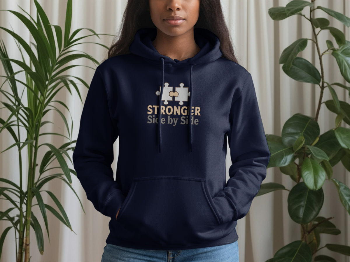 Stronger Side by Side Puzzle Piece Hoodie Product