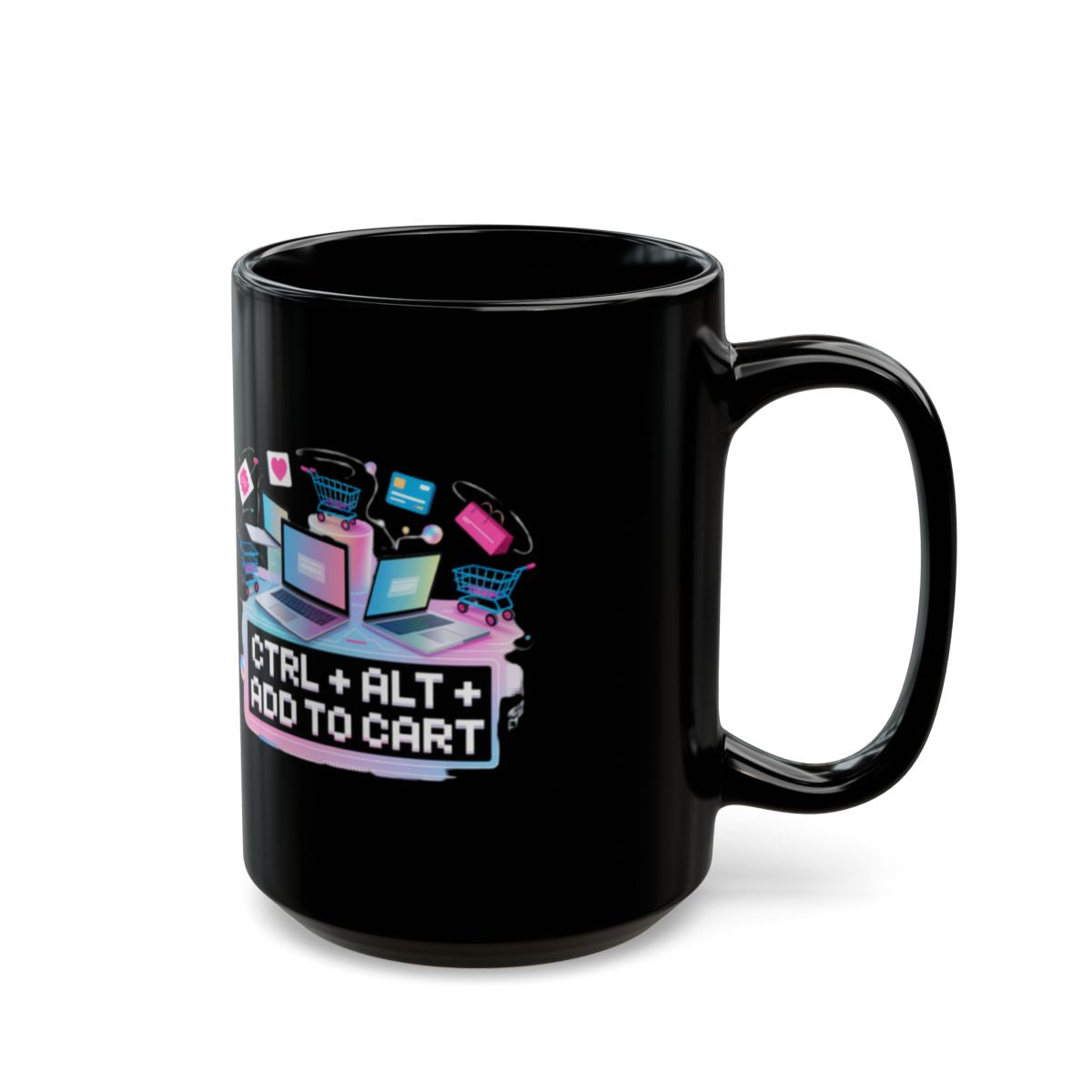 Funky Tech Shopping Design Ctrl Alt Add to Cart Mug