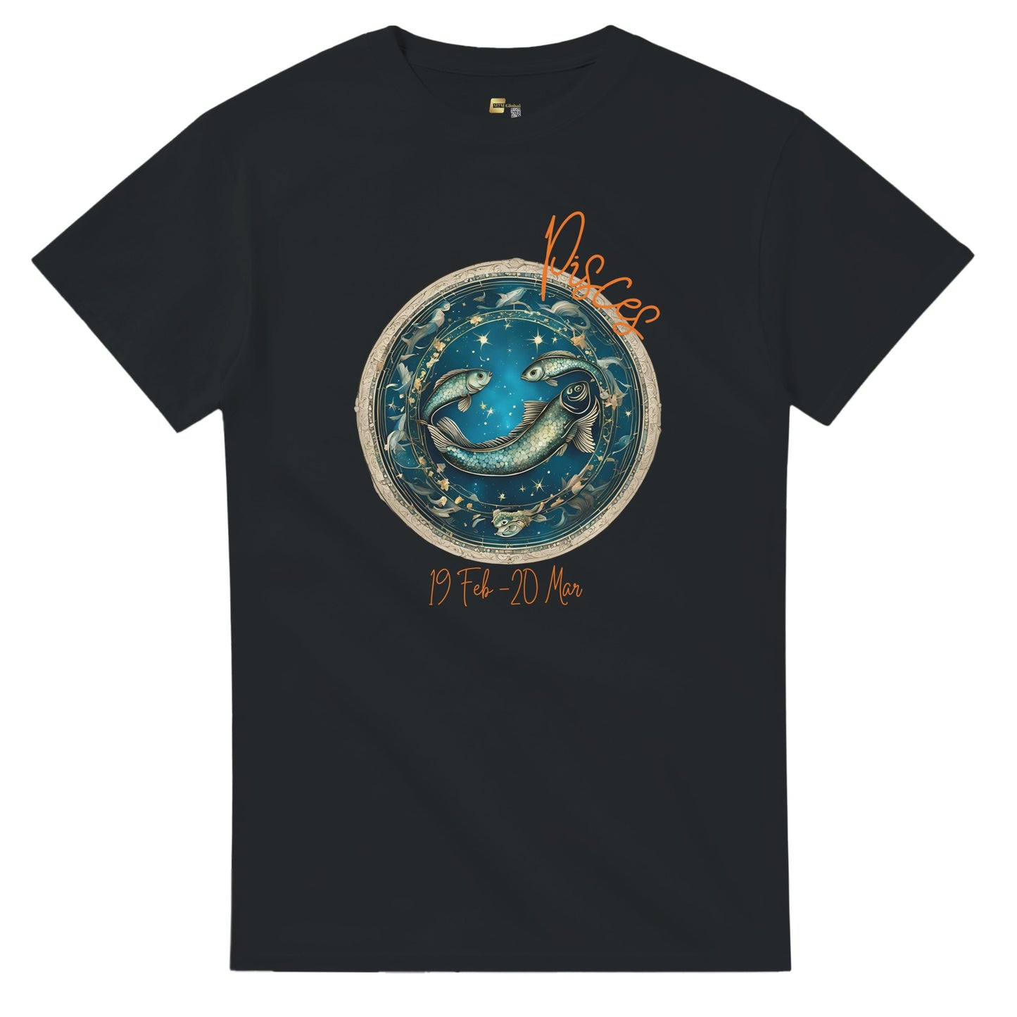 heavyweight crewneck t-shirt Astrology pisces fish personalized
