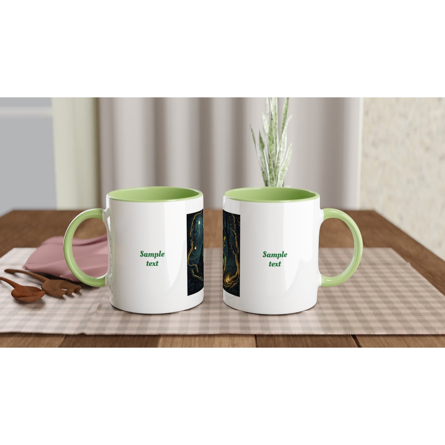 11oz ceramic mug with color inside mischievous leprechaun personalized