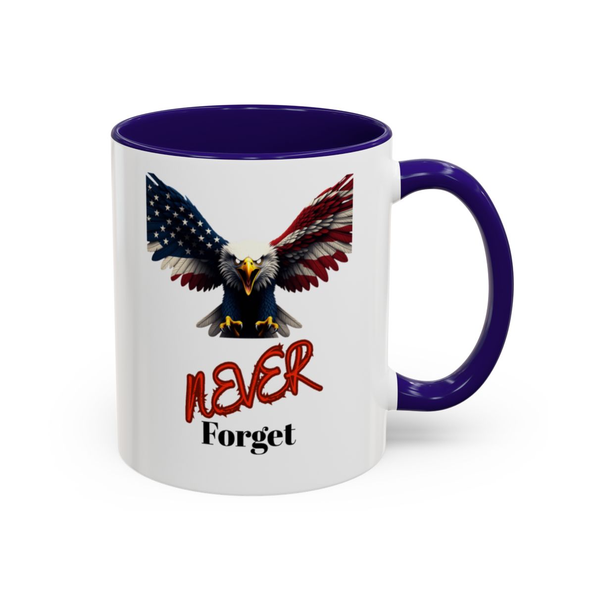 Patriotic Eagle Mug with Never Forget Design